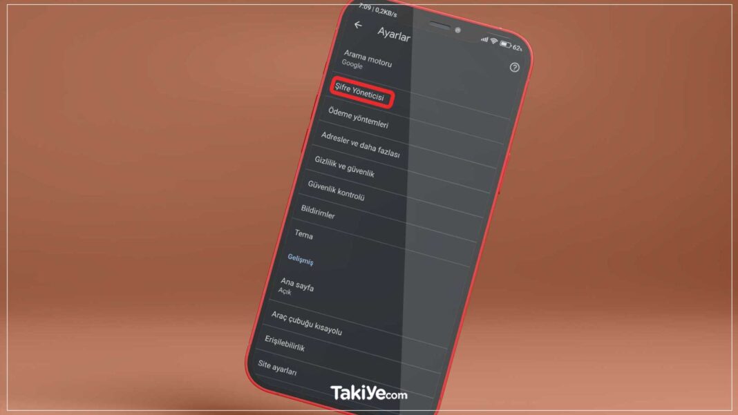 android kayıtlı şifreleri silme