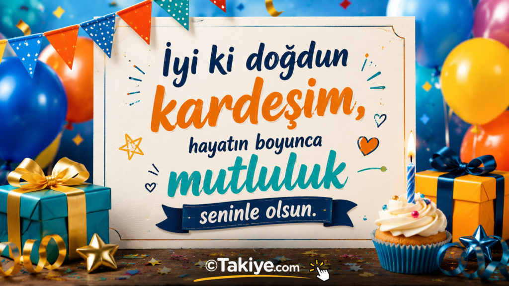 Erkek Kardeşe Doğum Günü Mesajı: Duygusal, Komik, Uzun ve Anlamlı 600+ Mesaj Örneği erkek kardeşe doğum günü mesajı Erkek kardeş için hazırlanmış doğum günü kartı ve hediye kutuları