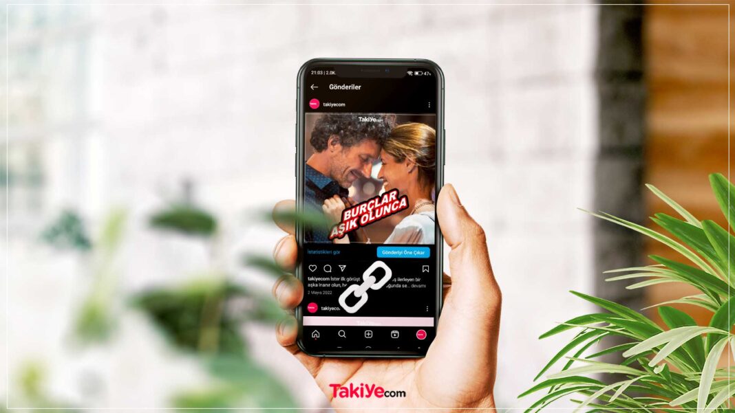 instagram paylaşımına link ekleme
