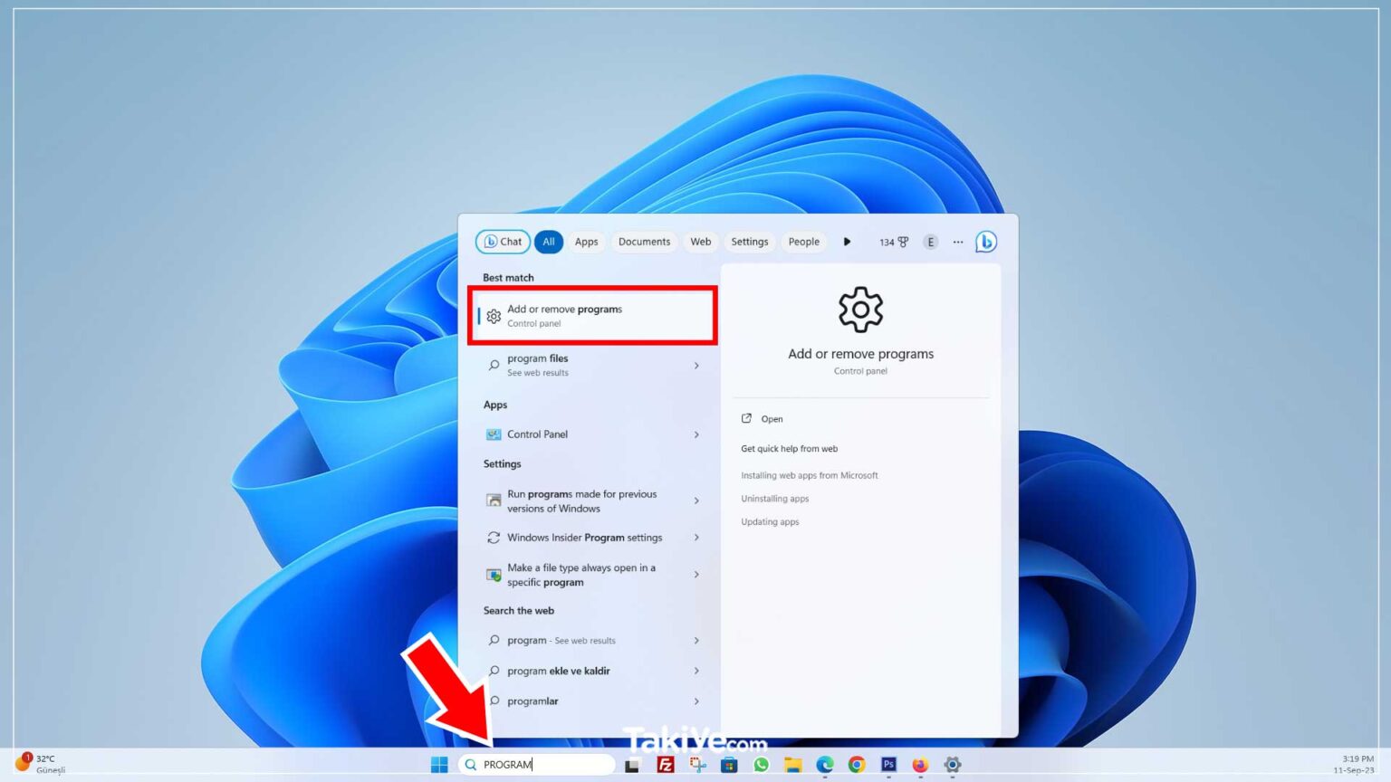 Windows 11 Uygulamalar Nasıl Kaldırılır - Takiye.com