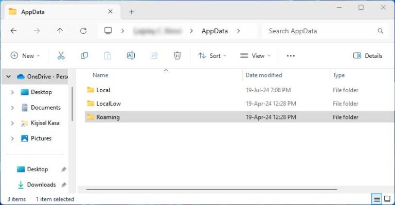 APPDATA NEDIR NEREDE BULUNUR visual data 3