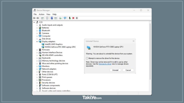 WINDOWS 11 NVIDIA DENETIM MASAS KURULMUYOR visual data 8