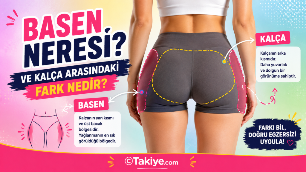 Basen Neresi? Kadınların Korkulu Rüyası Basen Bölgesi Nerededir? Basen Eritme Hareketleri, Egzersizleri ve Diyeti! basen neresi Basen neresi ve kalça arasındaki farkı açıklayan kadın vücudu görseli