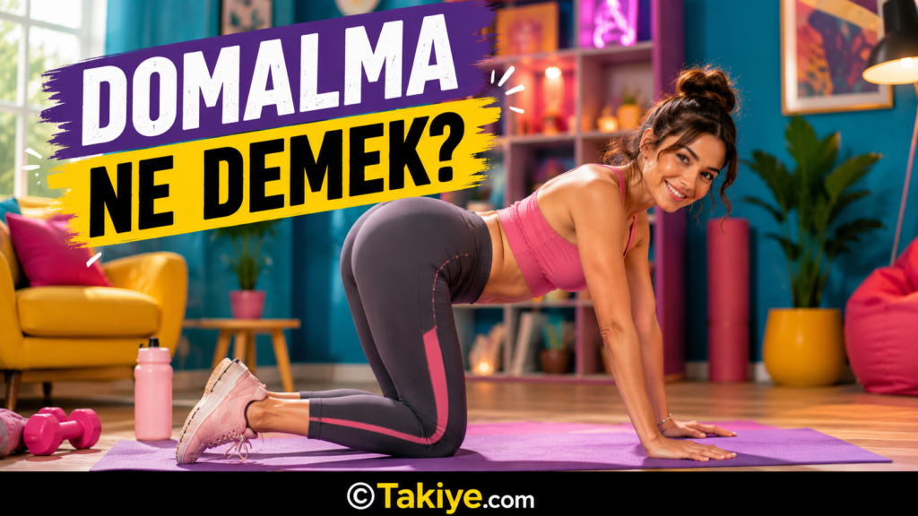Domalmak Ne Demek? Anlamı, Kökeni ve Kullanımı domalmak ne demek Domalmak ne demek konusunu anlatan renkli ortamda domalma pozisyonundaki kadın karakter